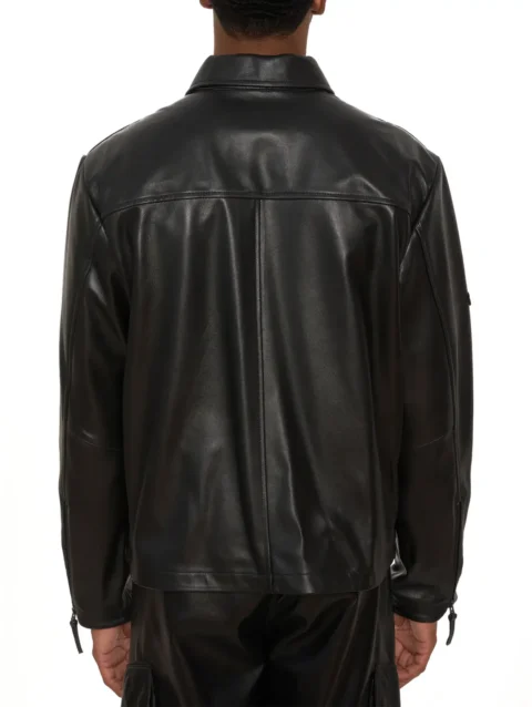 Avirex Leather Aviator Shirt,