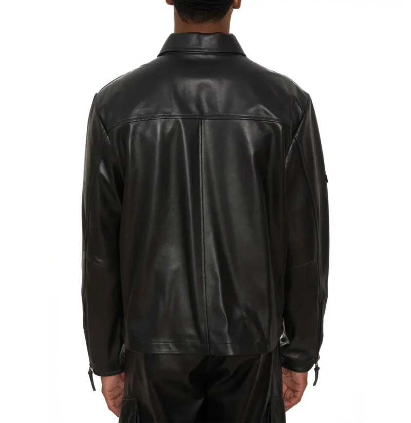 Avirex Leather Aviator Shirt,