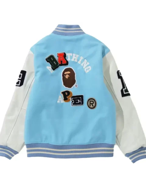 BAPE Crazy Patch Varsity Jacket