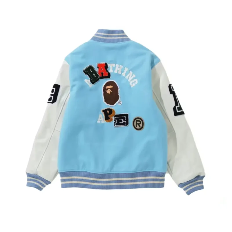 BAPE Crazy Patch Varsity Jacket