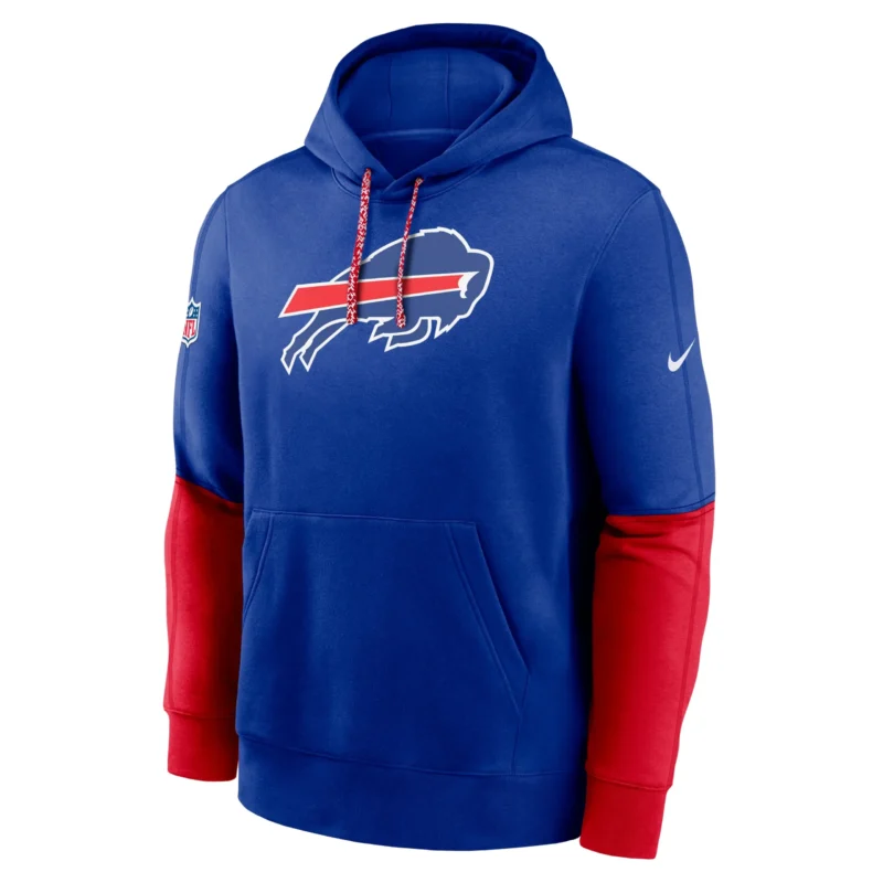 Buffalo Bills Nike Pullover Hoodie Blue