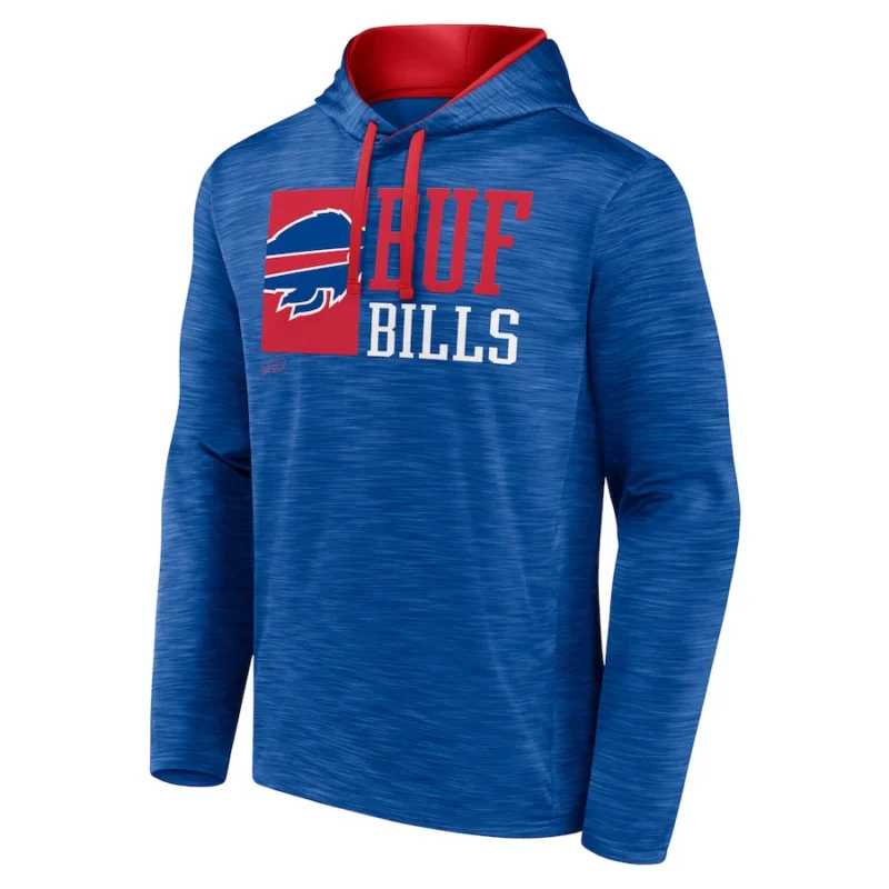 Buffalo Bills Royal Never Quit Pullover Hoodie