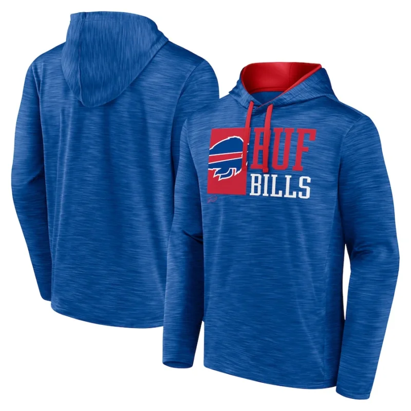 Buffalo Bills Royal Never Quit Pullover Hoodie - Image 2