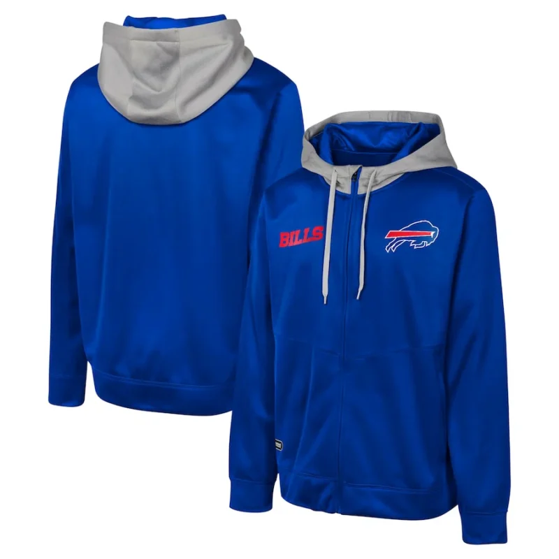 Buffalo Bills Replay Full Zip Hoodie - Image 2