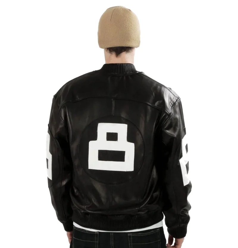 David Puddy Seinfeld 8 Ball Jacket Black - Image 3