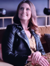 Ellie Taylor Ted Lasso S2 Flo Collins Black Biker Leather Jacket