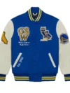 Golden State Warriors OVO X Wool & Leather Varsity Jacket