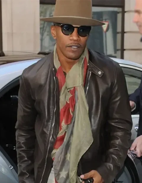 Jamie Foxx Back in Action Brown Leather Jacket