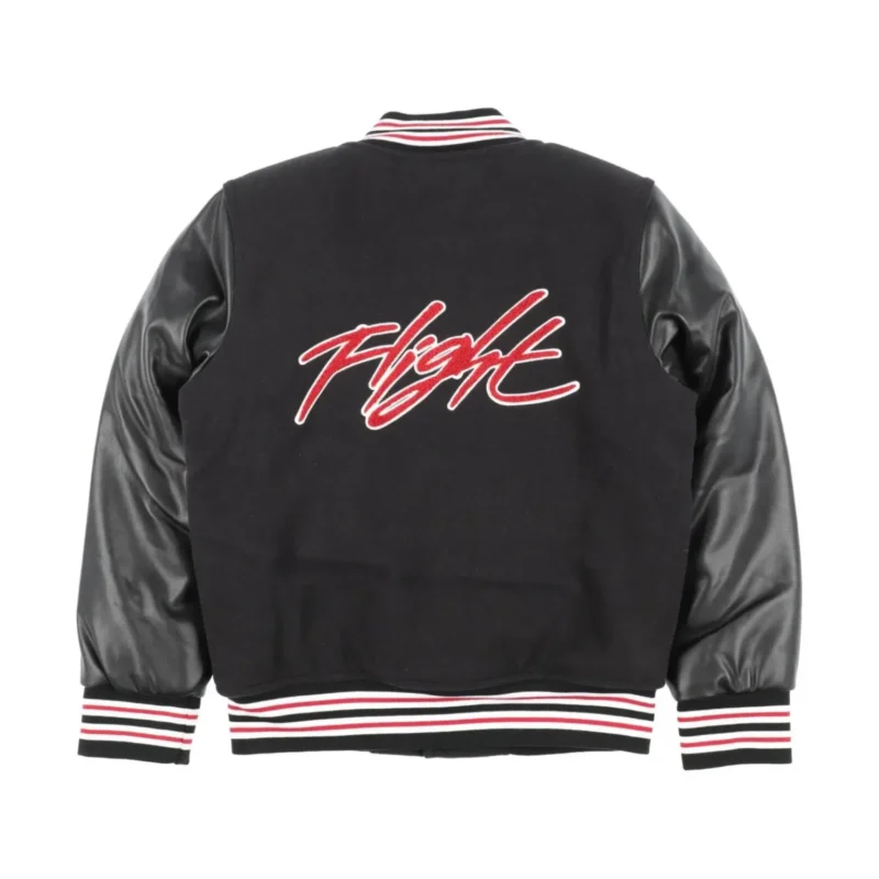 Jordan Women’s Black Wool & Leather Varsity Jacket