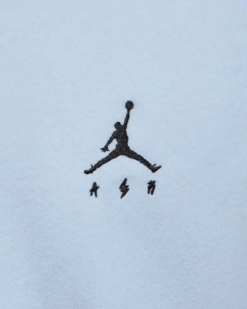 Jordan x J Balvin White Blue Varsity Jacket