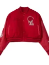 Jordan x Teyana Taylor Women’s Red Varsity Jacket