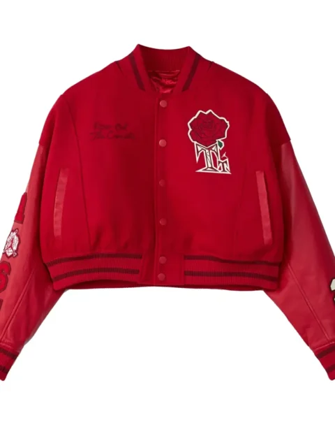 Jordan x Teyana Taylor Women’s Red Varsity Jacket