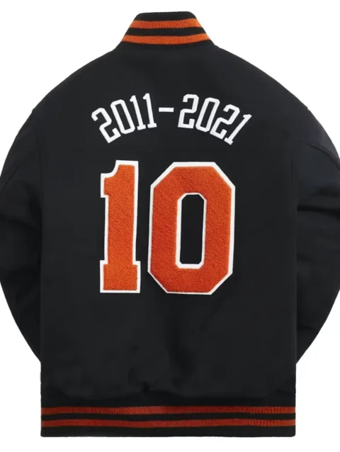 Kith Golden Bear for New York Knicks Black Varsity Jacket