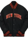 Kith Golden Bear for New York Knicks Black Varsity Jacket