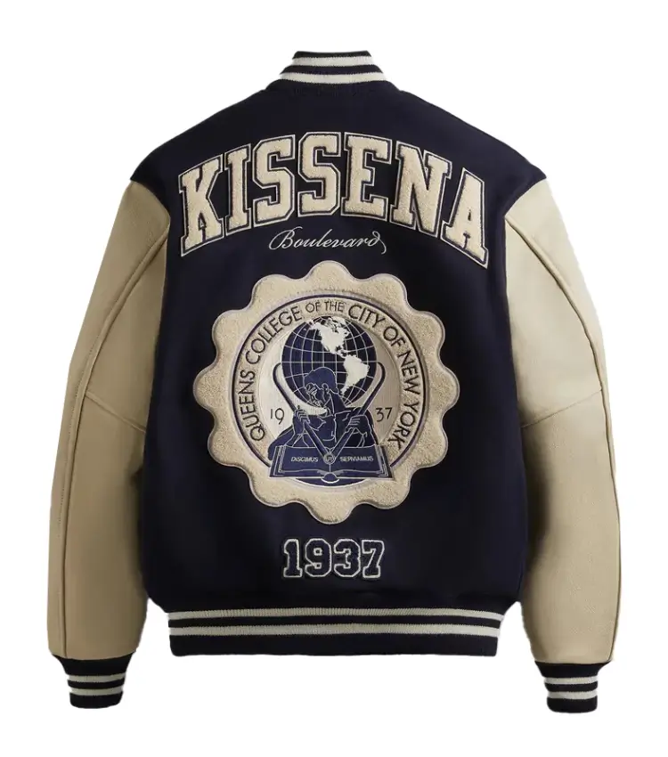 Kith Russell Athletic Cuny Queens College Golden Bear Nocturnal Varsity Jacket