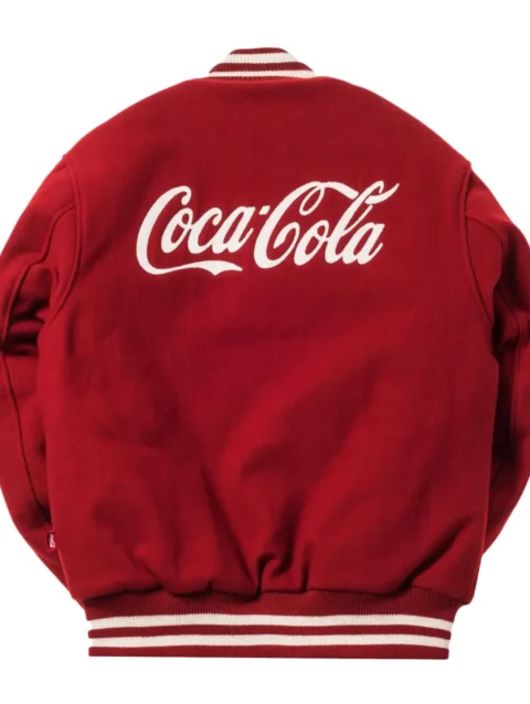 Kith X Coca-Cola x Golden Bear Wool Red Varsity Jacket