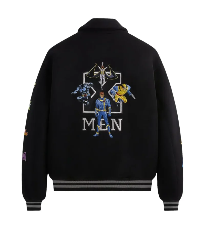 Kith X Marvel X-Men Wool Black Varsity Jacket