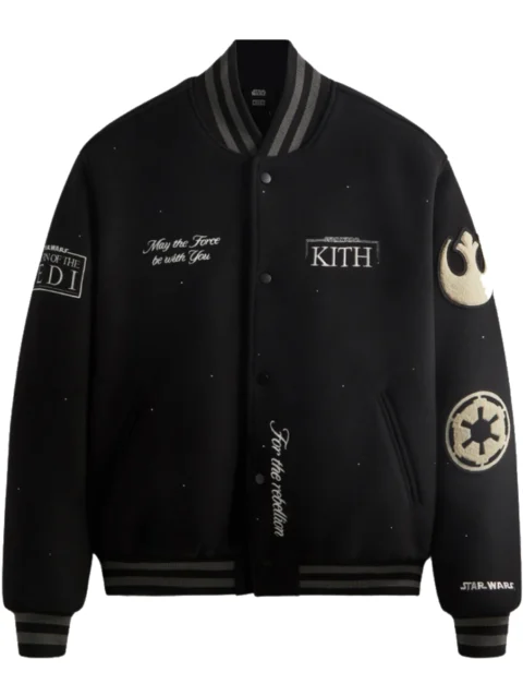 Kith x Star Wars Anniversary Black Varsity Jacket