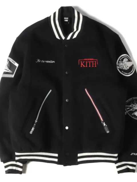 Kith x Star Wars Jedi Black Varsity Jacket