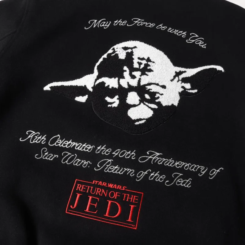 Kith x Star Wars Jedi Black Varsity Jacket