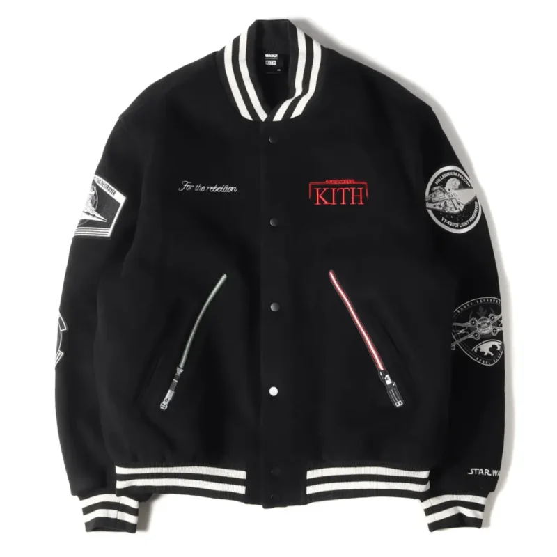 Kith x Star Wars Jedi Black Varsity Jacket