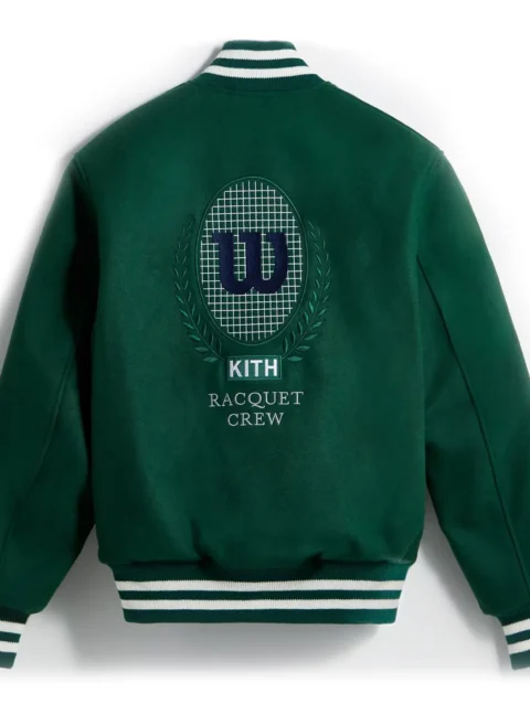 Kith x Wilson Willets Green Varsity Jacket