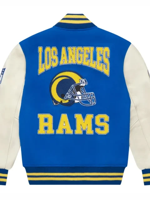 Los Angeles Rams OVO Royal Full-Snap Varsity Jacket