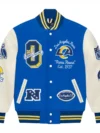 Los Angeles Rams OVO Royal Full-Snap Varsity Jacket