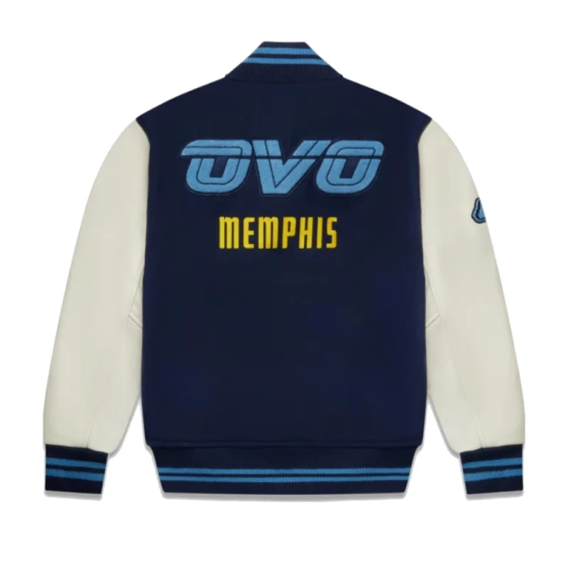 Memphis Grizzlies OVO X Wool & Leather Varsity Jacket