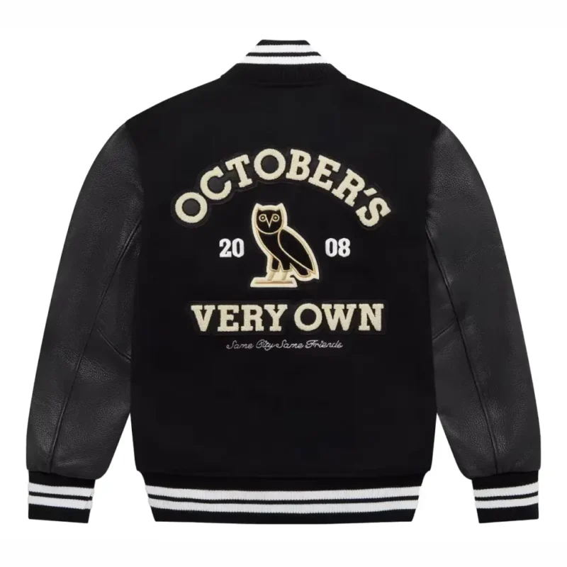 OVO Collegiate Varsity Black Jacket - Image 2