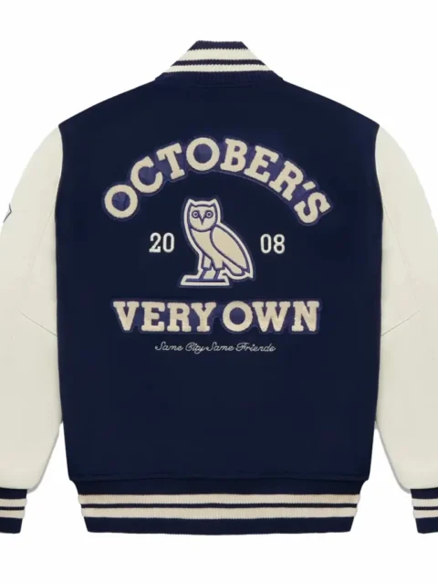 OVO Collegiate Varsity Jacket Navy