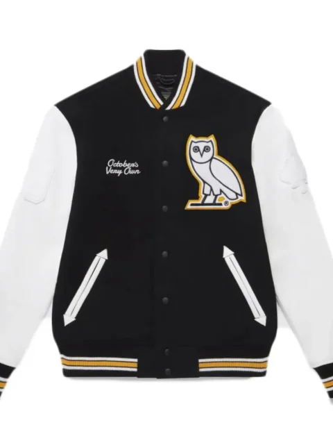 OVO Omega Varsity Jacket Black