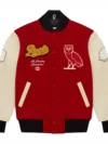 OVO Roots Varsity Jacket Red