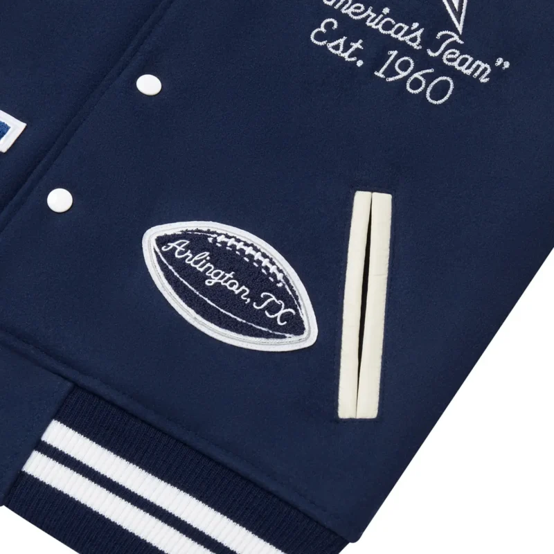 OVO X NFL Dallas Cowboys Varsity Jacket - Image 4