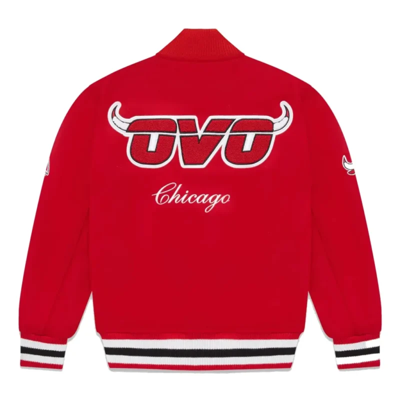 OVO x NBA Bulls Varsity Jacket