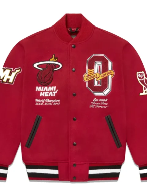 OVO x NBA Heat Varsity Jacket