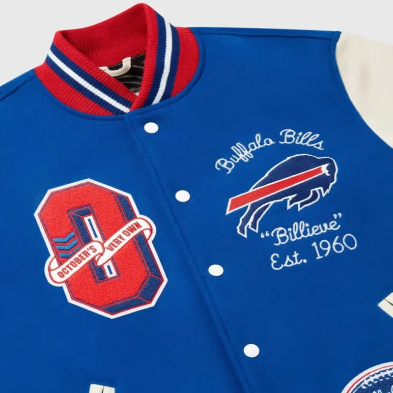 OVO x NFL Varsity Jacket Buffalo Bills - Image 3