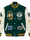 OVO x NFL Green Bay Packers Full-Snap Varsity Jacket Green