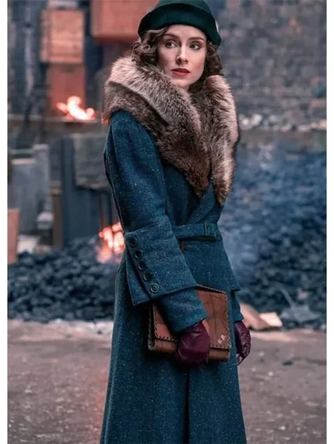 Peaky Blinders S5 Ada Shelby Fur Collar Long Coat