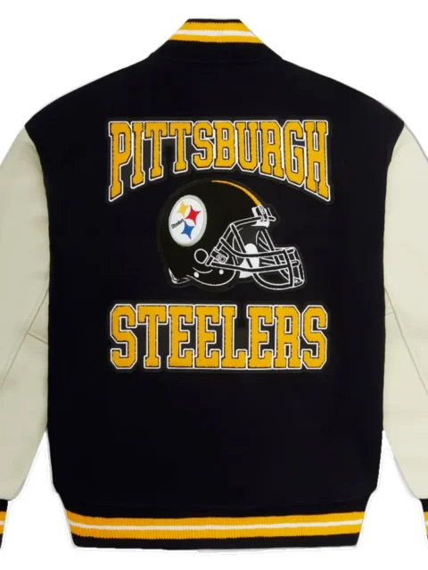 Pittsburgh Steelers OVO Wool & Leather Varsity Jacket