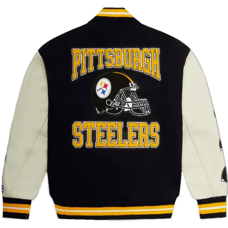 Pittsburgh Steelers OVO Wool & Leather Varsity Jacket