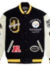 Pittsburgh Steelers OVO Wool & Leather Varsity Jacket