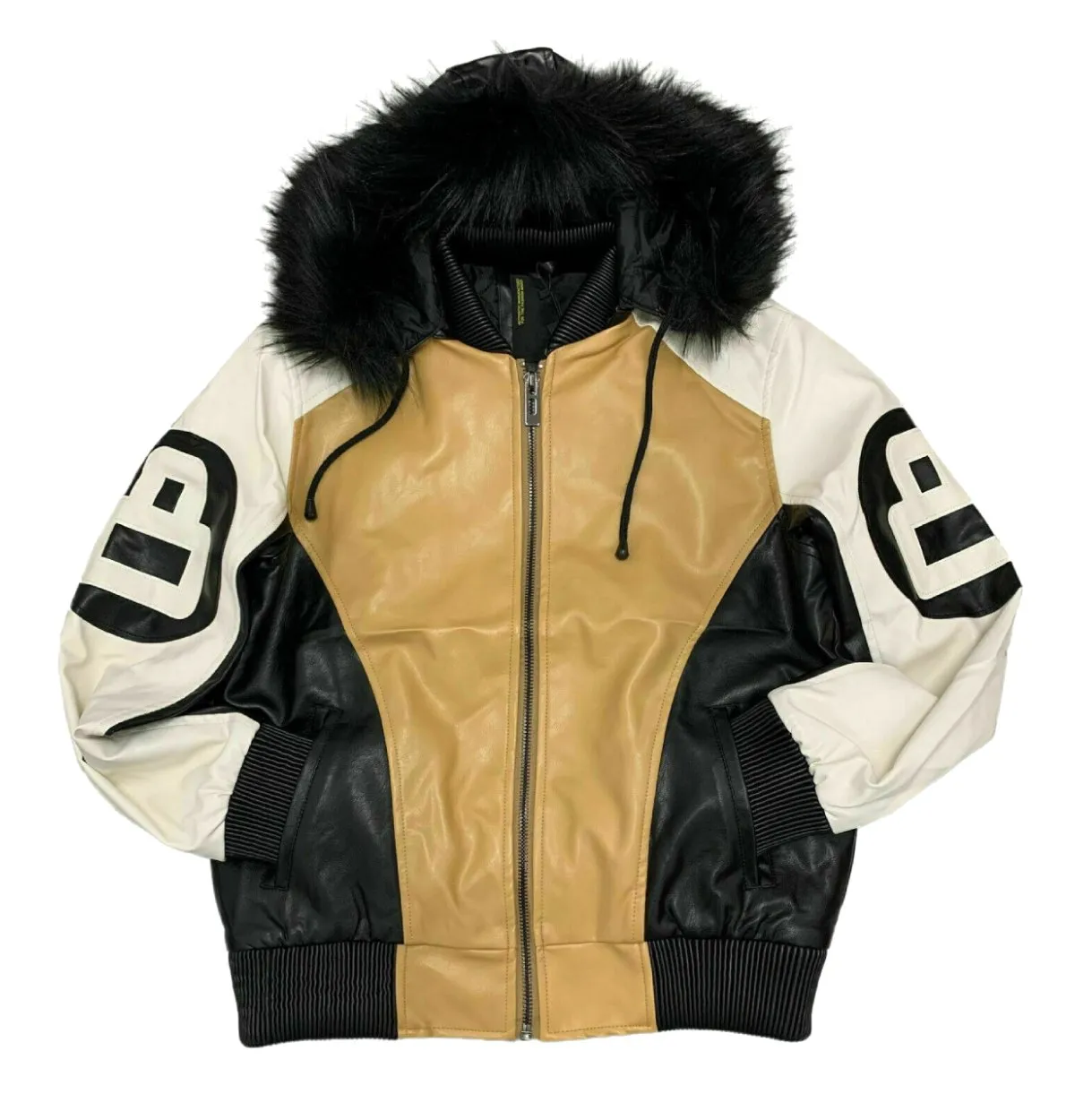 Robert Phillipe 8 Ball Jacket with Fur Hood