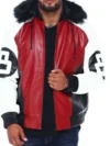 Robert Phillipe Men’s 8 Ball Genuine Leather Jacket B&T