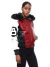 Robert Phillipe Women’s Red 8 Ball Leather Jacket