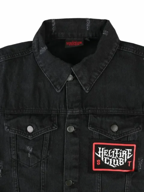 Stranger Things Eddie Munson Black Denim Vest
