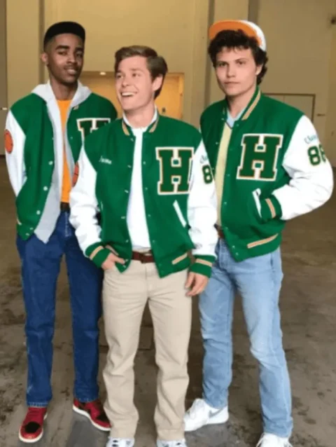Stranger Things S4 Green BaseBall Varsity Jacket