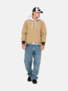 Stussy 8 Ball Brown Quilted Liner Jacket