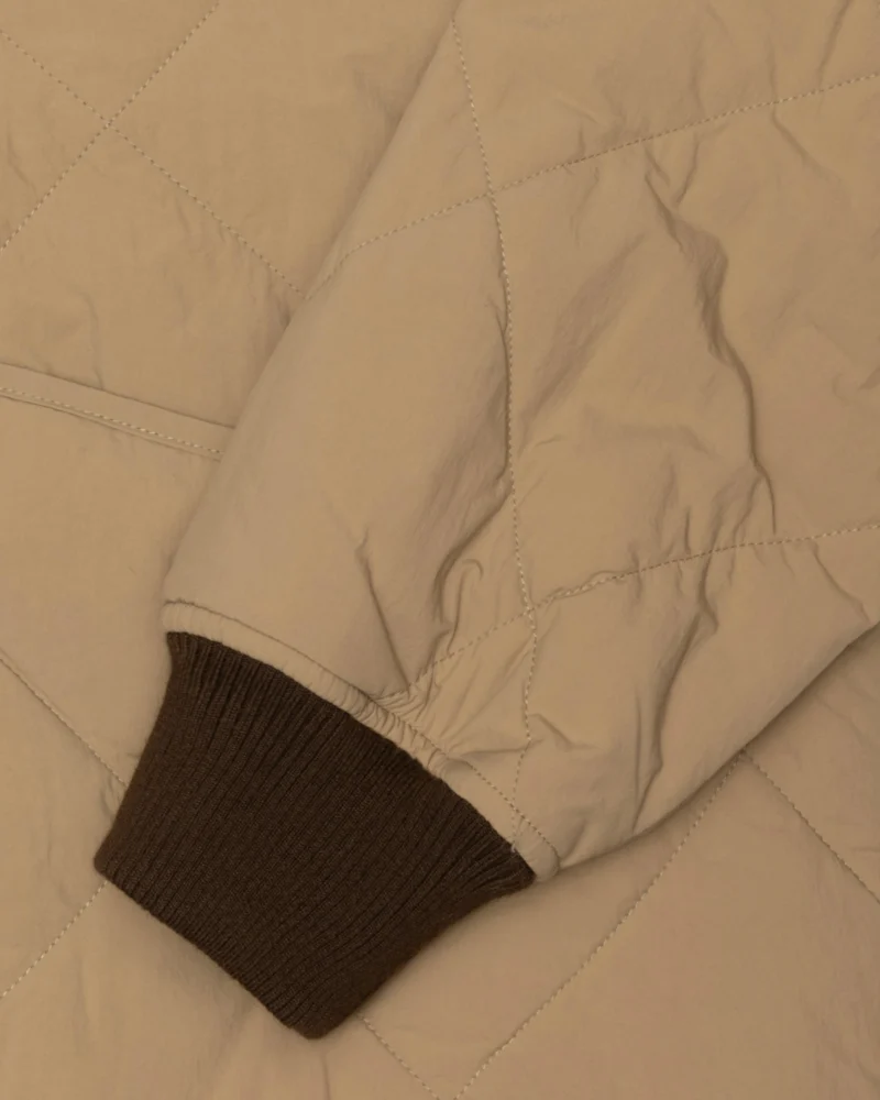 Stussy 8 Ball Brown Quilted Liner Jacket