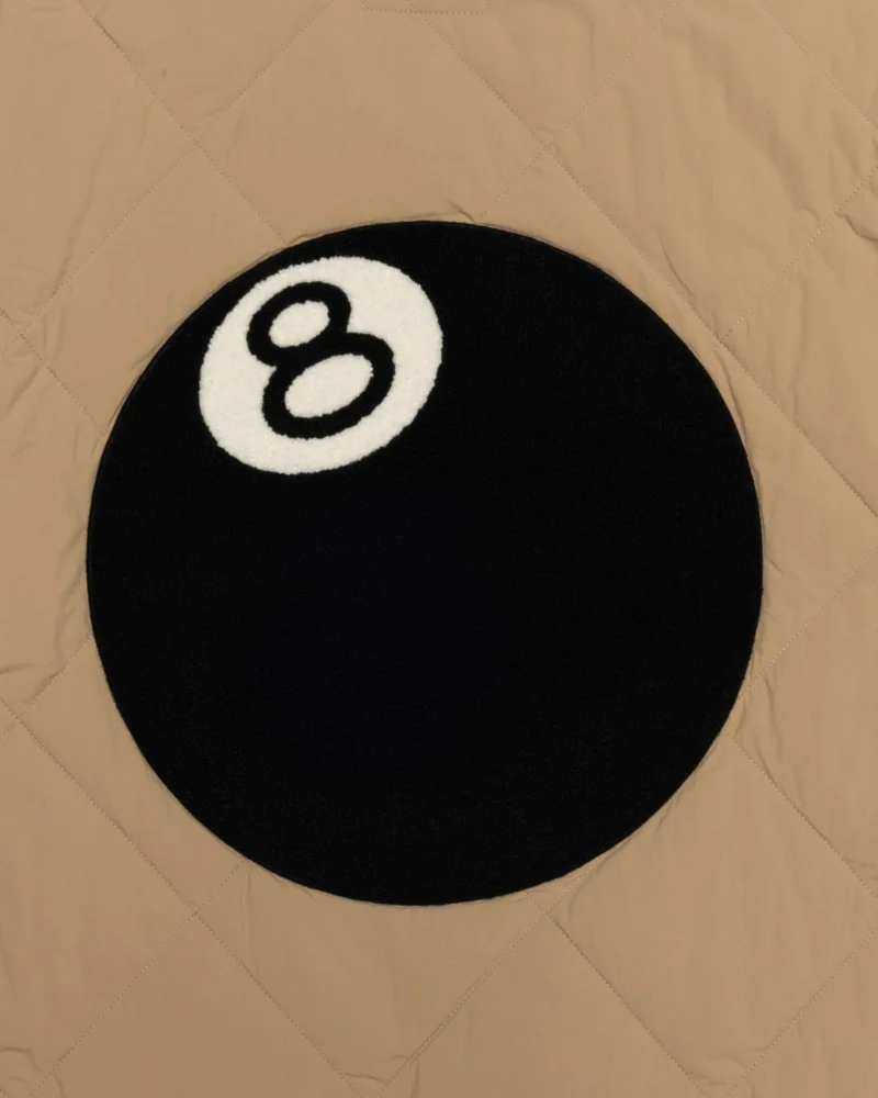 Stussy 8 Ball Brown Quilted Liner Jacket